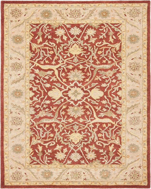 Image of Embossed Handmade GH Wool Thick Geometrical Carpet is a Stylish and Practical Addition to Any Living Room 6X8