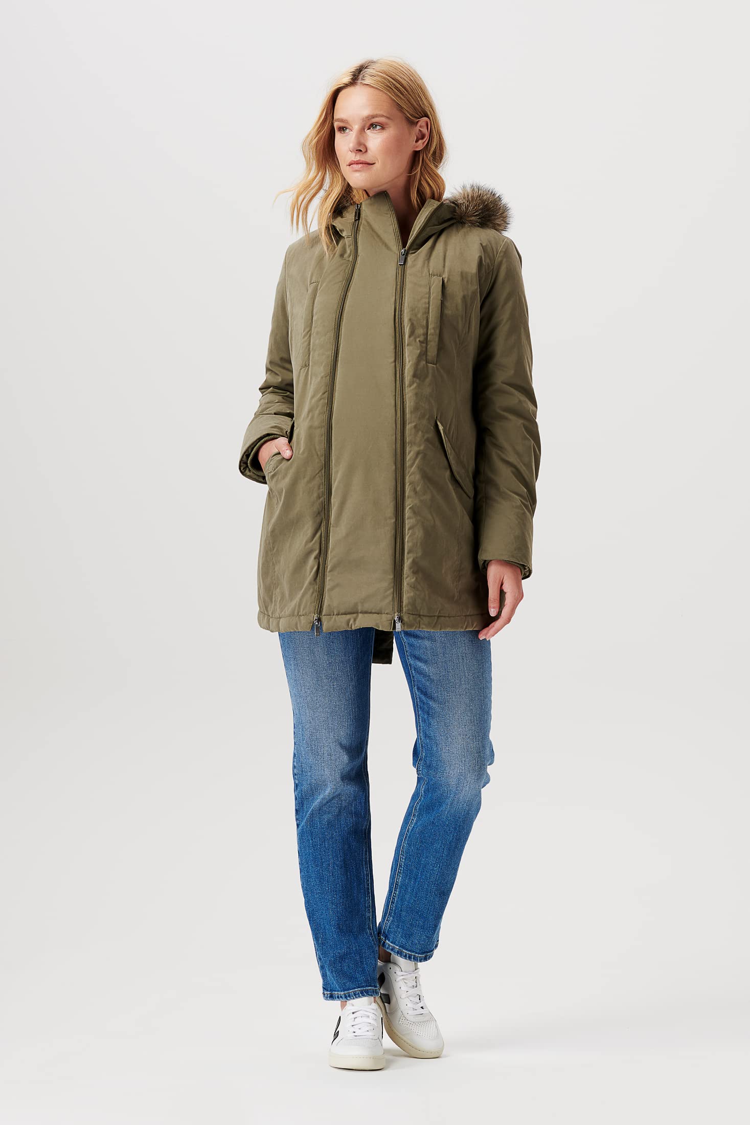Noppies Maternity Jacket 3-Way Palus Chaqueta, Dusky green-P980, XL para Mujer