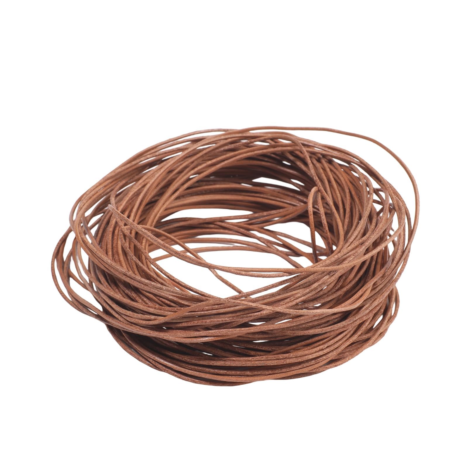 Cordon rond en cuir naturel 1mm pour réparer et créer vos bijoux