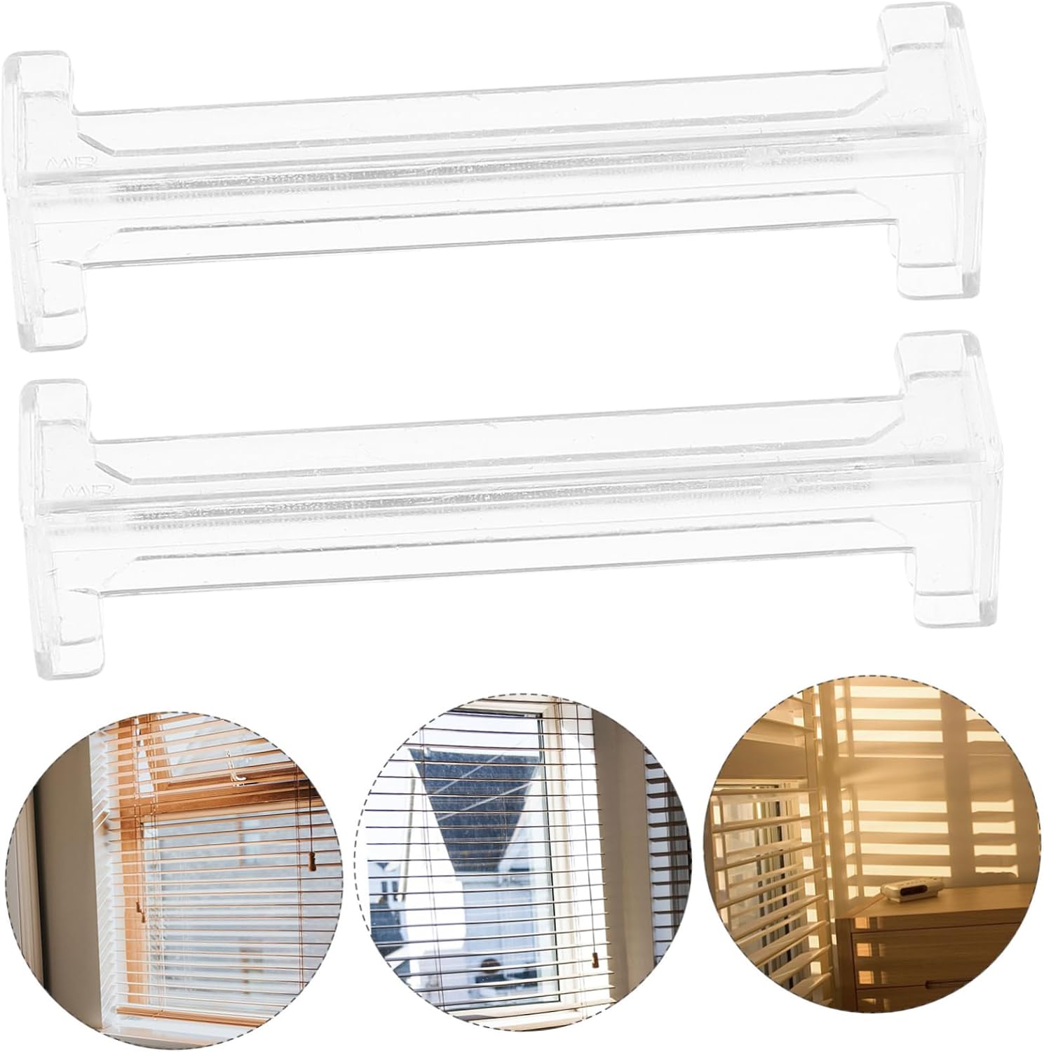 4pcs Vertical Blind Cover Valance Corner Adapters Clear Plastic Connectors for Vertical Blinds Easy Installation Replacement