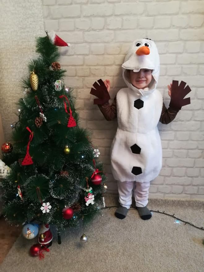 Disfraz de Olaf para niños disfraz de muñeco de nieve para niños disfraz de Halloween para niños miniatura 6
