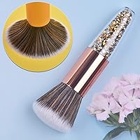 Vista 4 de Cepillo removedor de polvo para arte de uñas, mango de diamantes de imitación, cepillo limpiador de polvo, herramienta profesional de arte de uñas