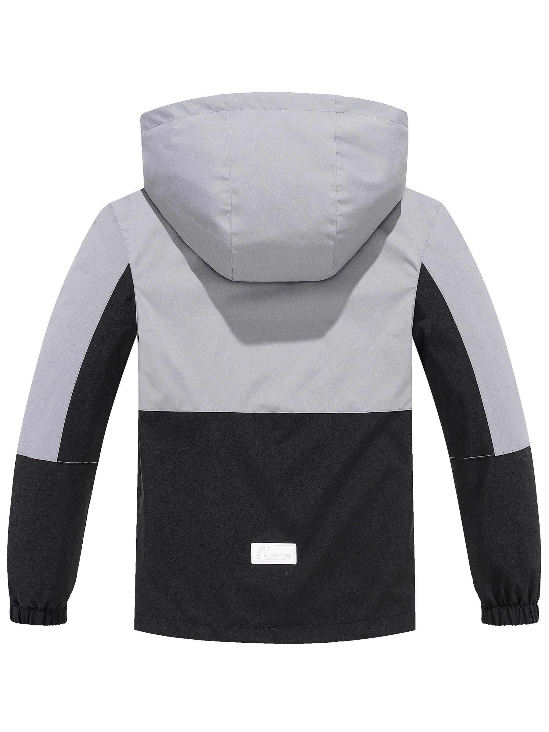 Vestes de Pluie Imperméables Coupe Vent pour Enfants Garçons Filles avec Capuche