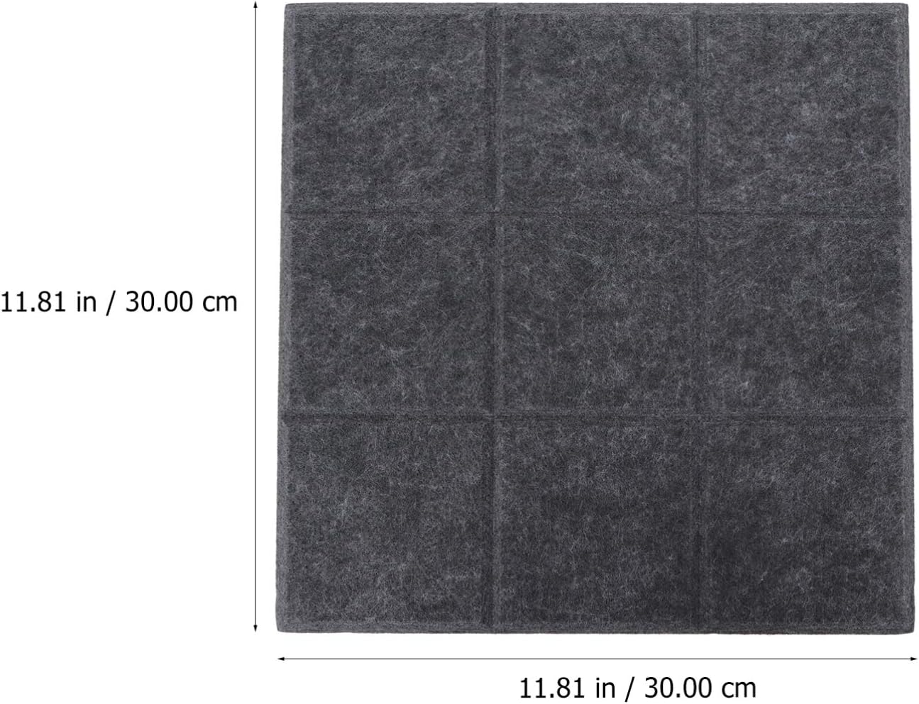4pcs Square Felt Bulletin Pin Board Memo Notice Board for Home Office School Large Felt Wall Sticker Photo Display Tiles Bulletin Decorations Linen