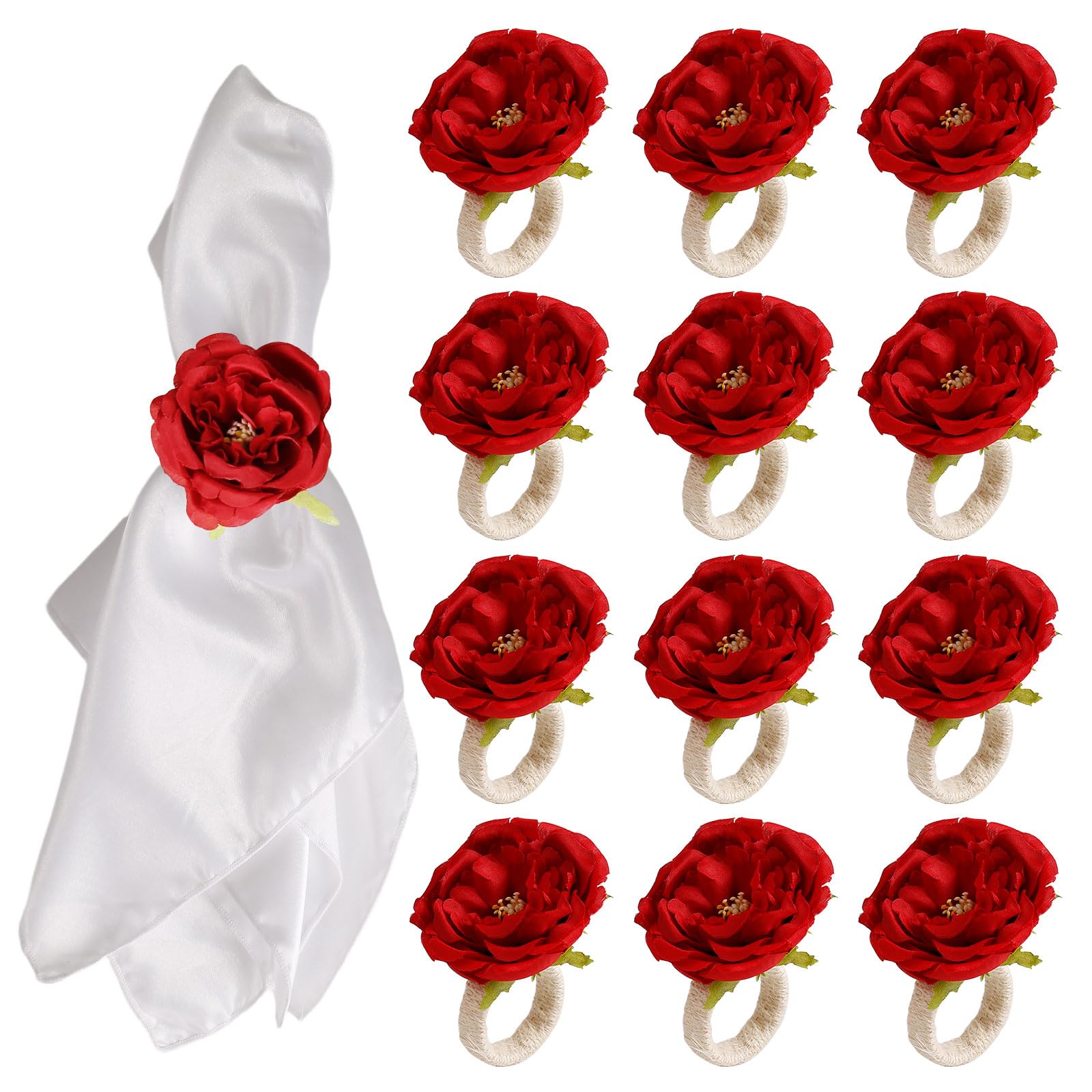 Servilleteros de cuerda para bodas y cenas románticas LogHog rústicos