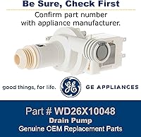 Vista 4 de GE WD26X10048 - Conjunto de bomba de drenaje original OEM para lavavajillas GE