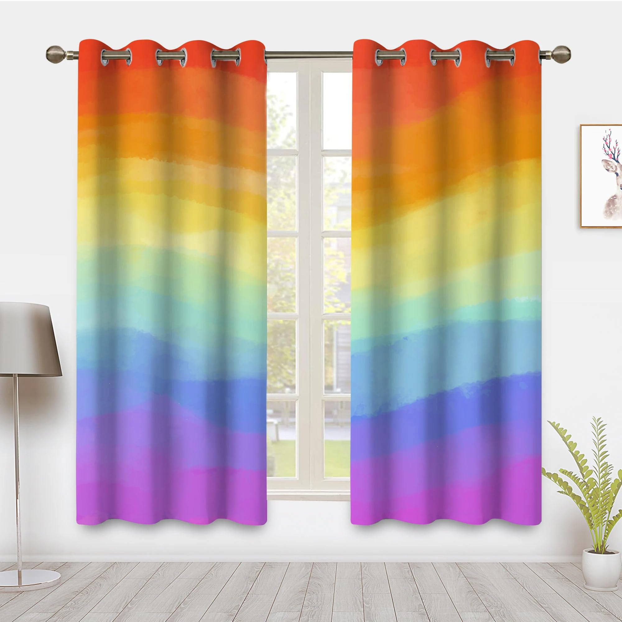 Rideaux arc-en-ciel pour enfants occultants pour de tendres nuits