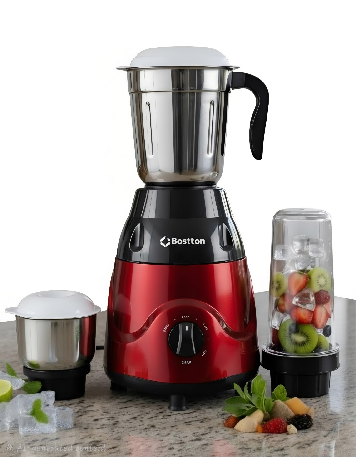 Bostton Nexa Power Pro 750-Watt Mixer Grinder with 3 Jars (Liquidizing, Nutri Jar and Chutney Jar), Stainless Steel blades, 2 Year Warranty (Black)-image-47