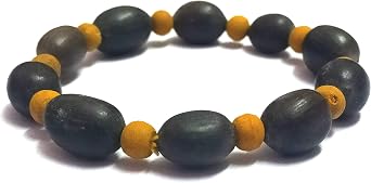 Astroghar Kamal gatta Lotus Seeds Haldi Beads Stretch Bracelet for Men & Women