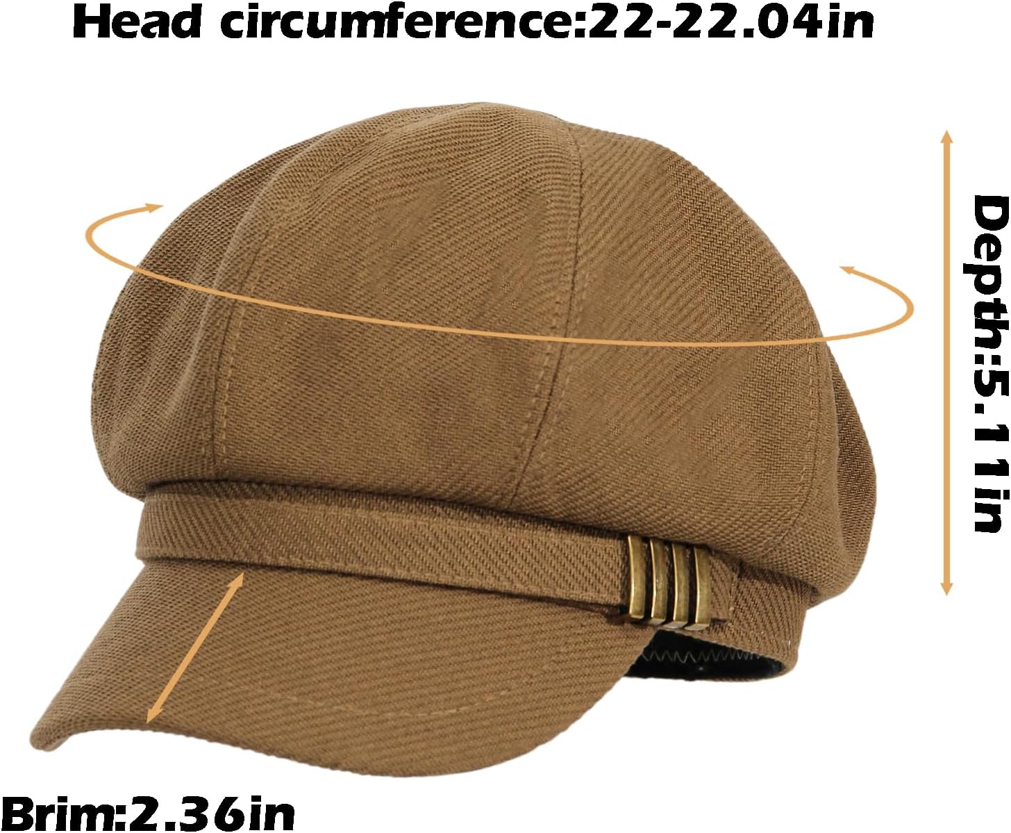 Womens Newsboy Caps Cabbie Gatsby Hat Visor Beret Hat for Womens Fashion Ladies Pageboy Caps for Womens - Image 2