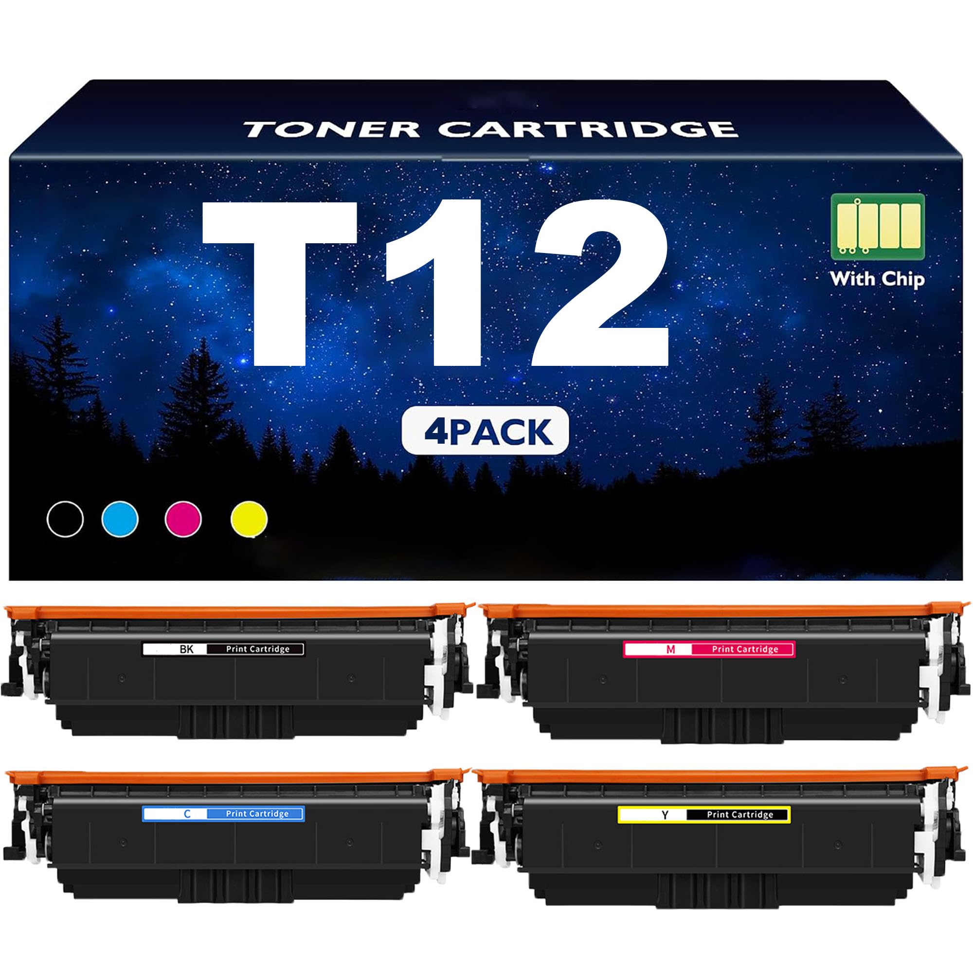 Cartuccia Toner T12 ad alta resa con chip integrato