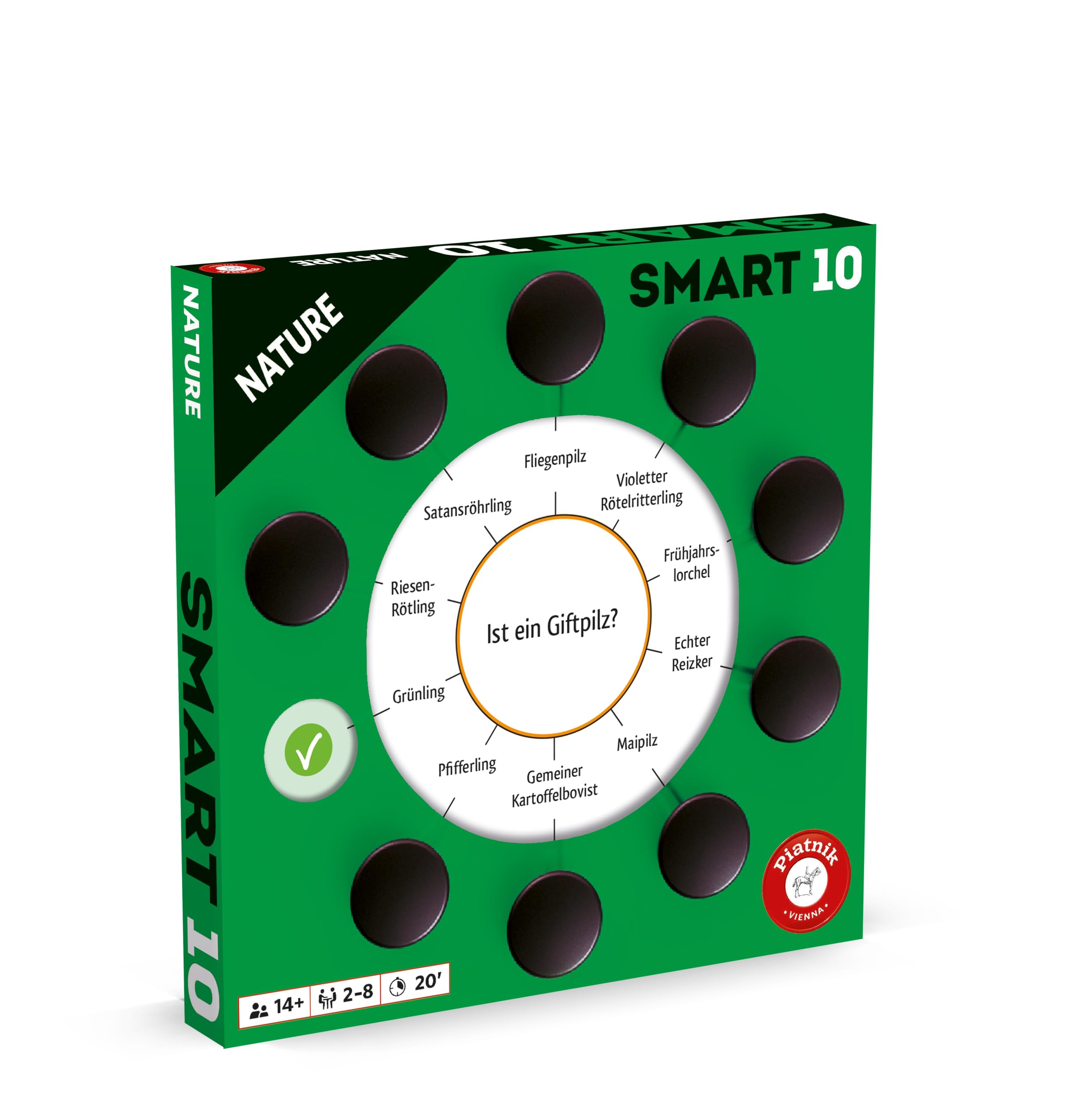 Piatnik Smart 10 Zusatzfragen Nature, grün