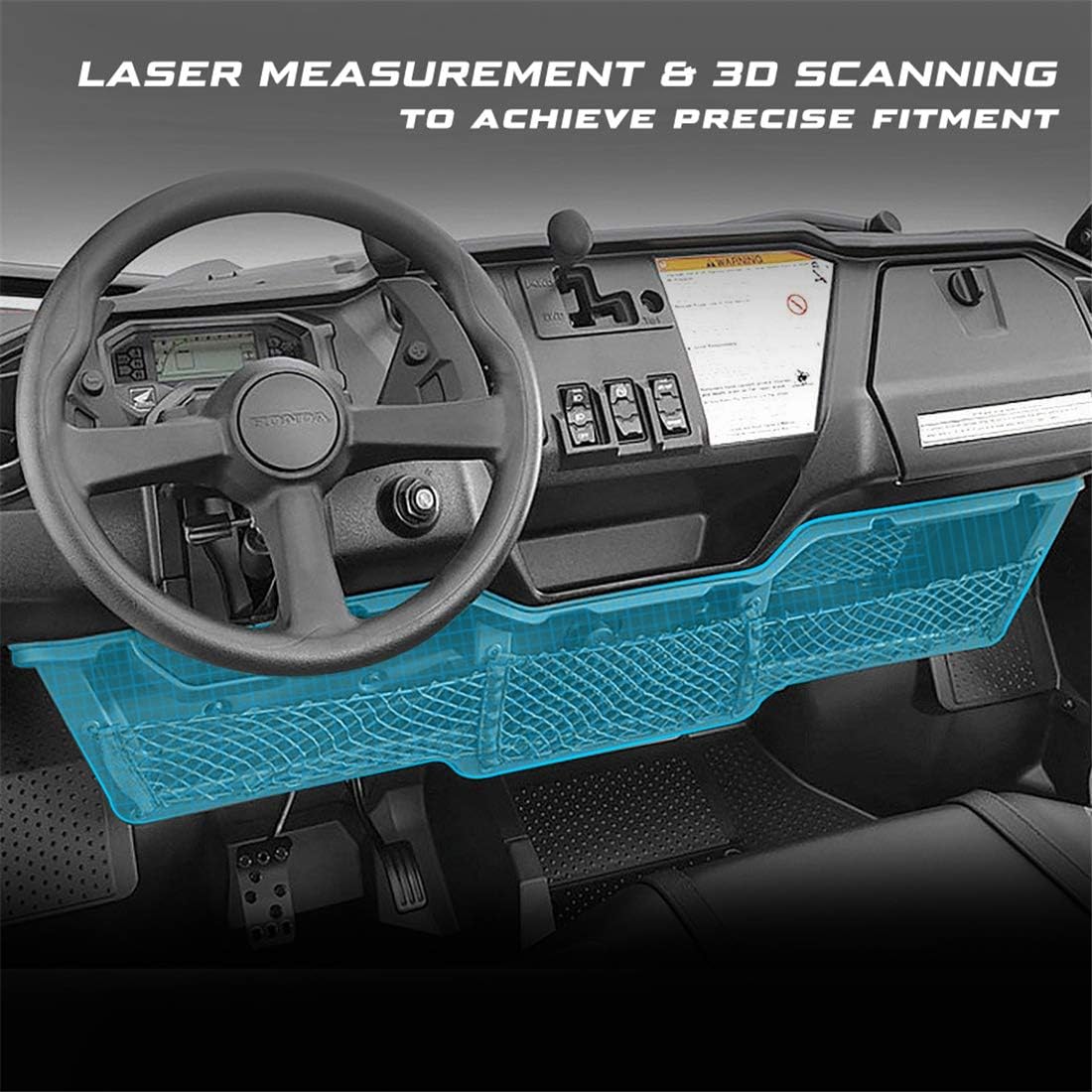 KIWI MASTER Under Dash Storage Pocket for 2016-2026 Honda Pioneer 1000-5 1000-3 Accessories 08L71-HL4-F00