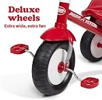 Kids Bike, Toddler Bike, Toddler Toys, Kids Toys for Ages 2-4, Radio Flyer Deluxe Steer & Stroll Tricycle, Trike for Ages 2-5, Red | 2-in-1 Parent Steer Tricycle, Removable Push Handle, Steel Frame, Tricycle for Toddlers and Kids, Covered Storage Bin