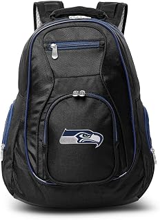 Seattle Seahawks Laptop Backpack- Fits Most 17 Inch Laptops and Tablets - Ideal for Work, Travel, School, College, and Commuting