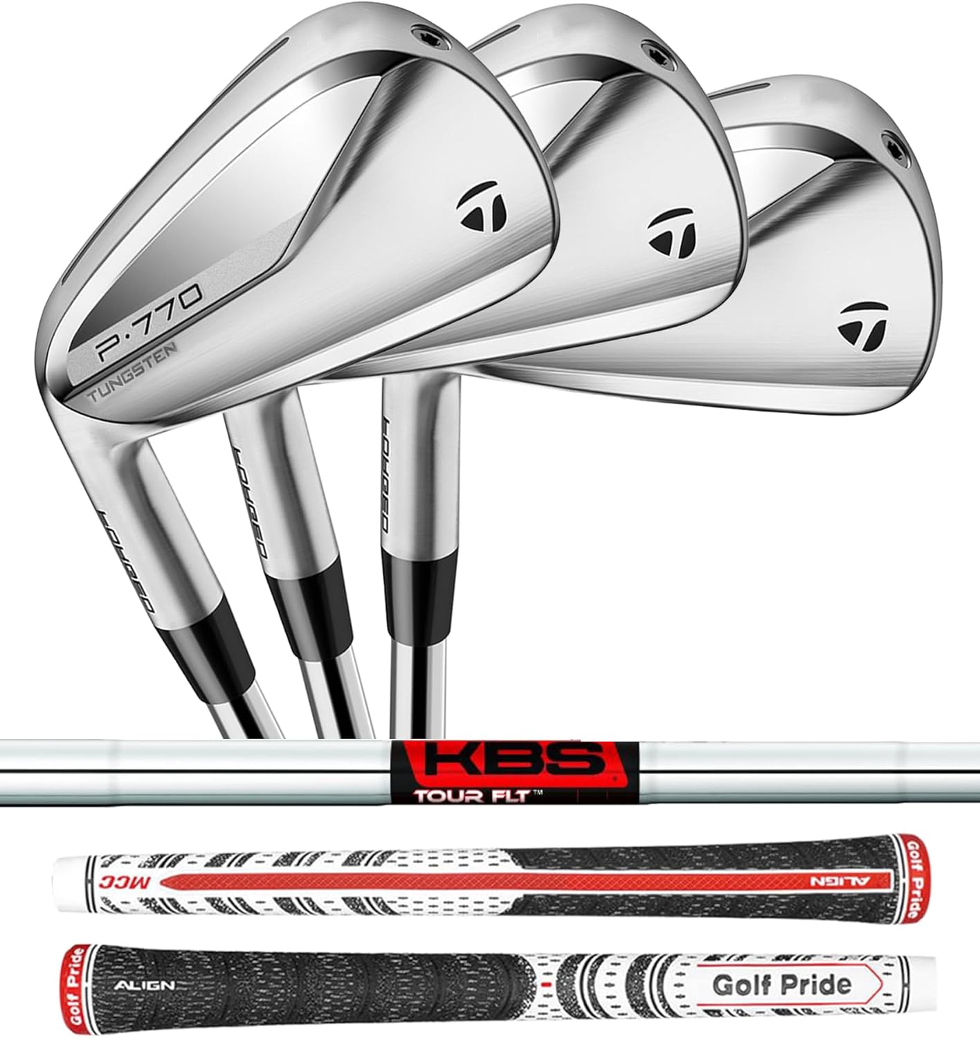 Left Handed TaylorMade P770 Irons w/KBS Tour FLT - Choose Iron & Flex (#5, Stiff)