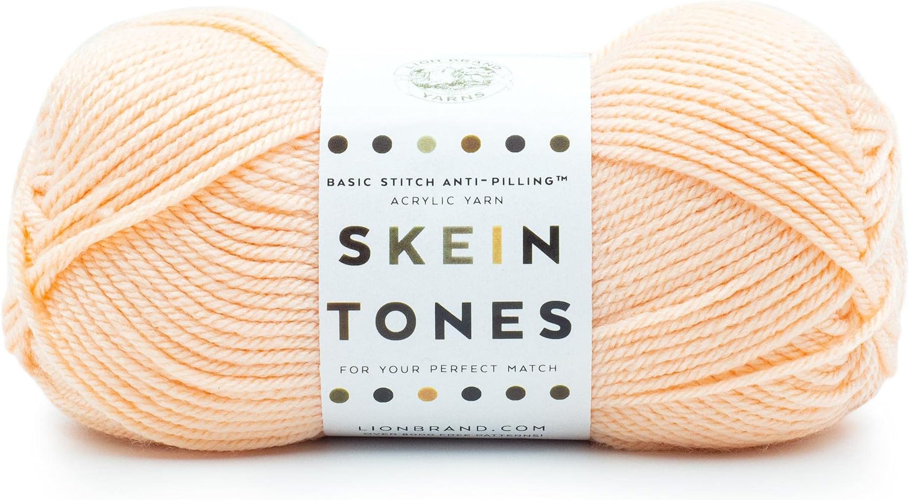 Basic Stitch (“Skein Tones”) Anti-Pilling Knitting Yarn, Yarn for Crocheting, 1-Pack, Peachy