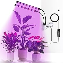 Wall Plant Light, Grow Light with Auto Timer, LED Horticultural Light Growth Full Spectrum with 3 Color Modes 10 Dimmable Levels for Plants