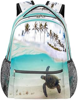 Mochilas escolares de animais de tartaruga para meninas, mochila de estudante, resistente à água, mochila escolar de viagem para mulheres/homens, mochilas universitárias, Multi, Medium