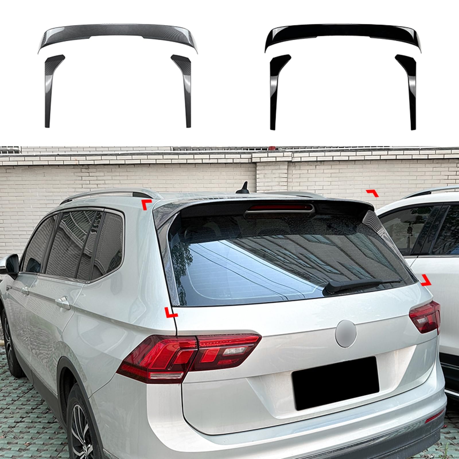 Dla Tiguan, dla MK2 2017 2018 2019-2023 Rline tylny spojler