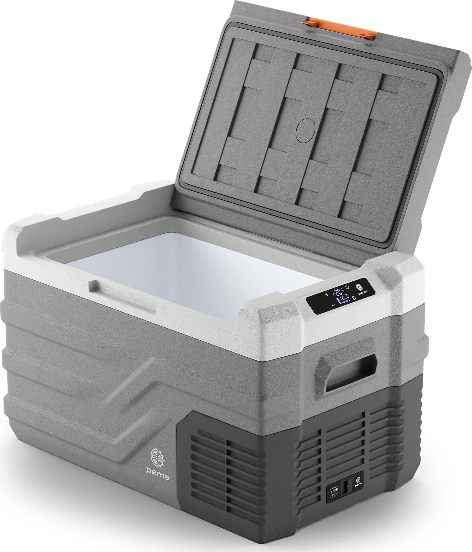Peme Quest 15,3-26,8-35,3L - Compressor koelbox Met App-bediening, Vries- & verwarmfunctie, Dual Power 12 V/24 V y 230 V voor Camping, Outdoor & Auto