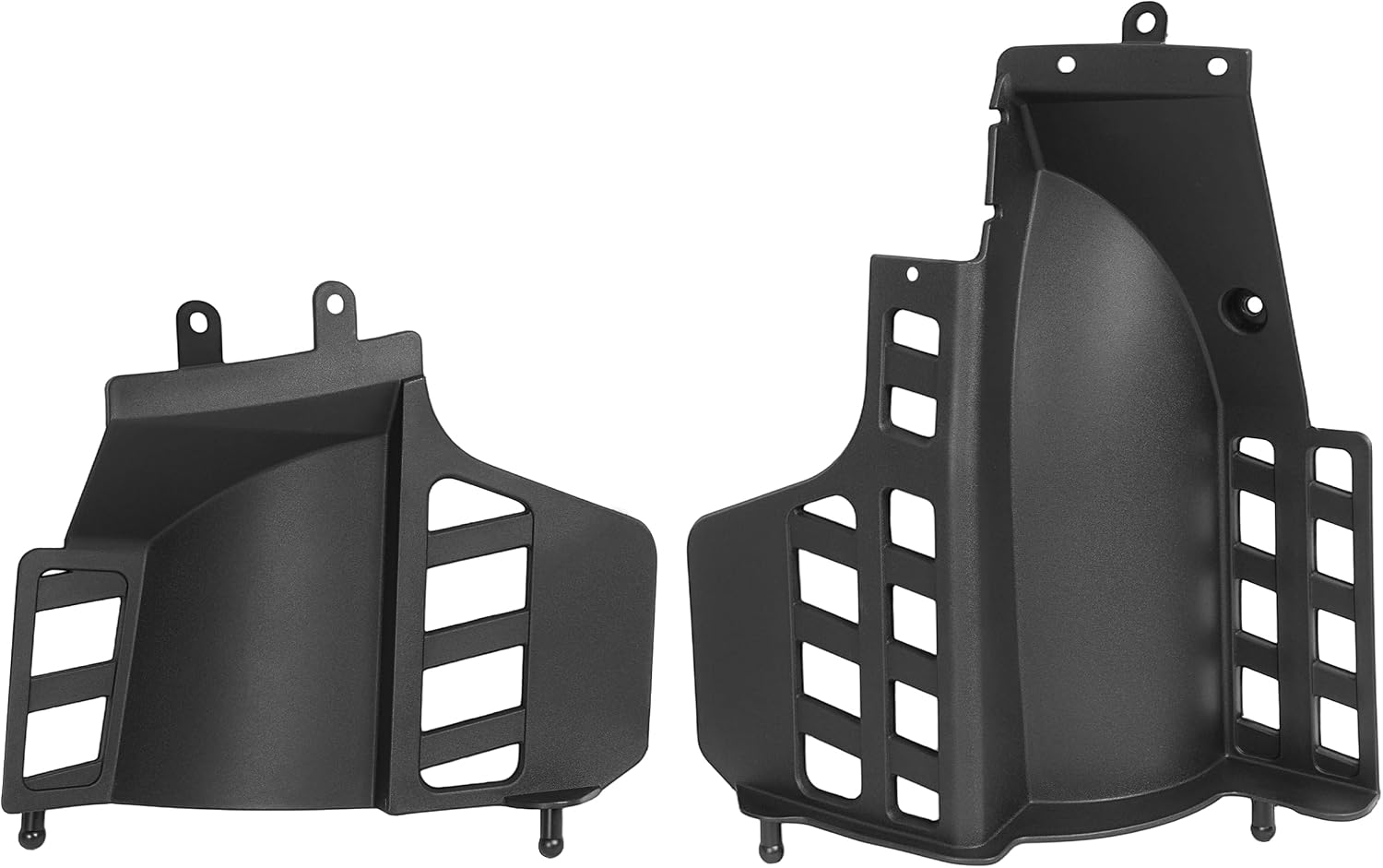 ALMULOO Rear Heel Guard Bar Flap Left&Right Compatible with 1990-2006 Yamaha Blaster 200 YSF200 Replacement for 3JM-21621-00-00/3JM-21691-00-00 Plastic Textured Black
