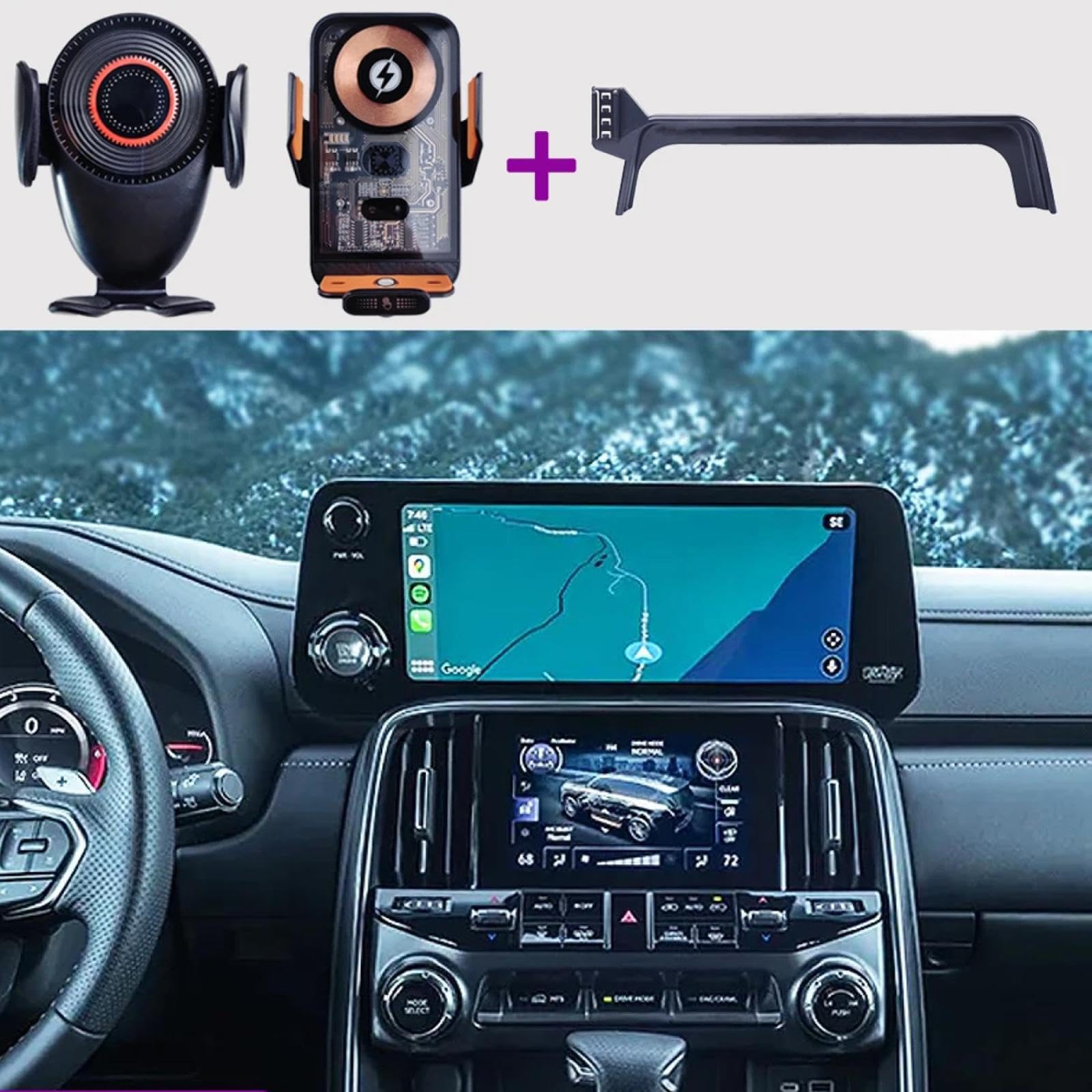 Soporte Móvil Coche para Lexus LX600 2022-2024, Soporte para teléfono de Coche Soporte para teléfono móvil Base de Pantalla
