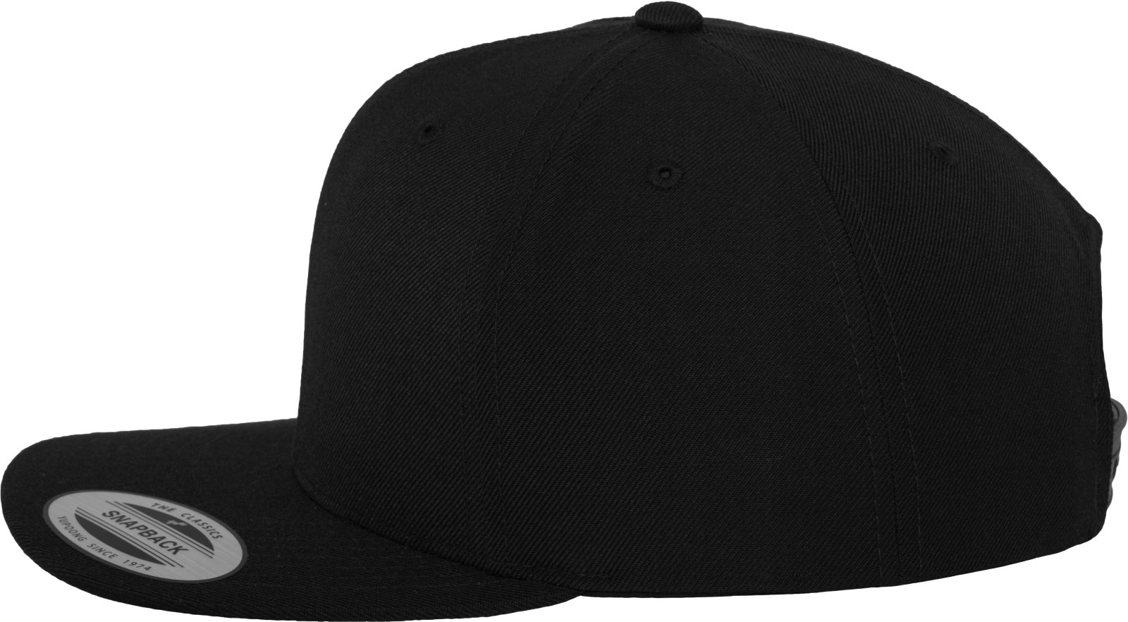 Flexfit Uniseks Snapback Czapka, Czarny