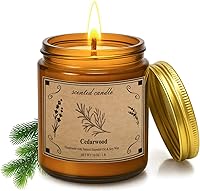 Vista 9 de Velas perfumadas, vela perfumada en tarro grande de 16 onzas, vela de cera de soja rosa con 100 horas de tiempo de combustión, vela de aromaterapia