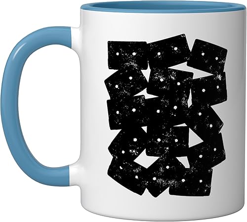 Retro Cassette 90s 80s Theme Party Outfit Costume Ceramic Mug, BlueWhite