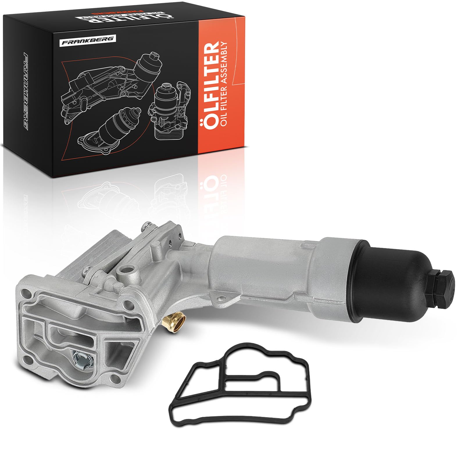 Frankberg Radiatore dell'olio Filtro dell'olio Benzina Compatibile con SLK R171 1.8L Sprinter 3-T Bus B906 1.8L Classe CLC CL203 1.8L