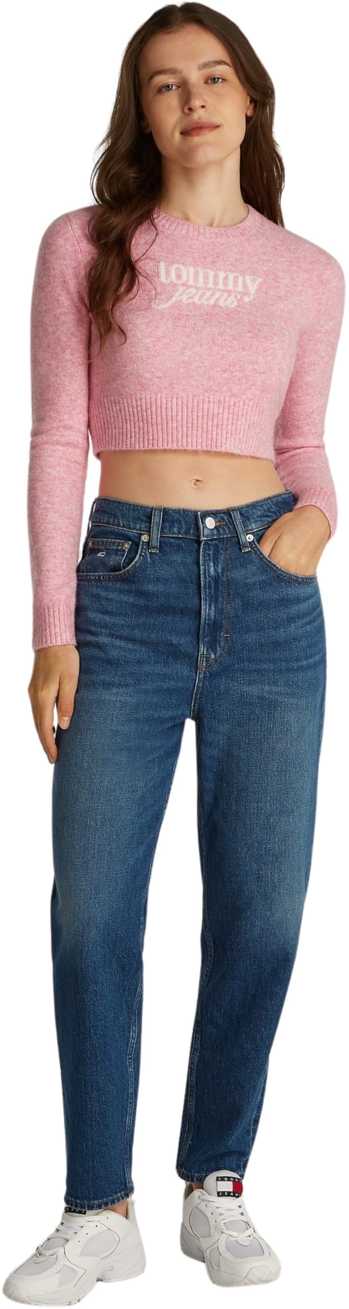 Tommy Jeans Mom Jean Uh Tpr Ch0152 Co Dw0dw19244 - Stożkowy Kobiety