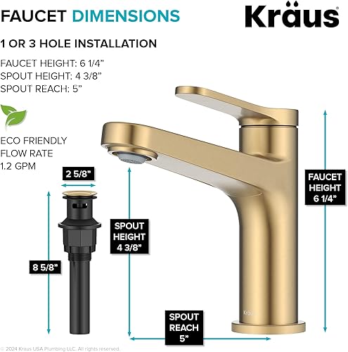 Miniatura 32 de KRAUS Indy - Grifo de baño con sensor sin contacto con caja de control y mezclador de temperatura en acero inoxidable sin manchas, KSB-10001SFS