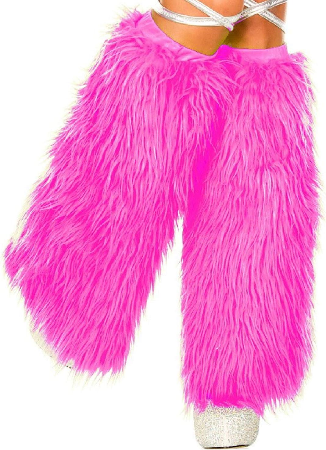 MUSIC LEGS Women's Faux Fur Leg Warmers