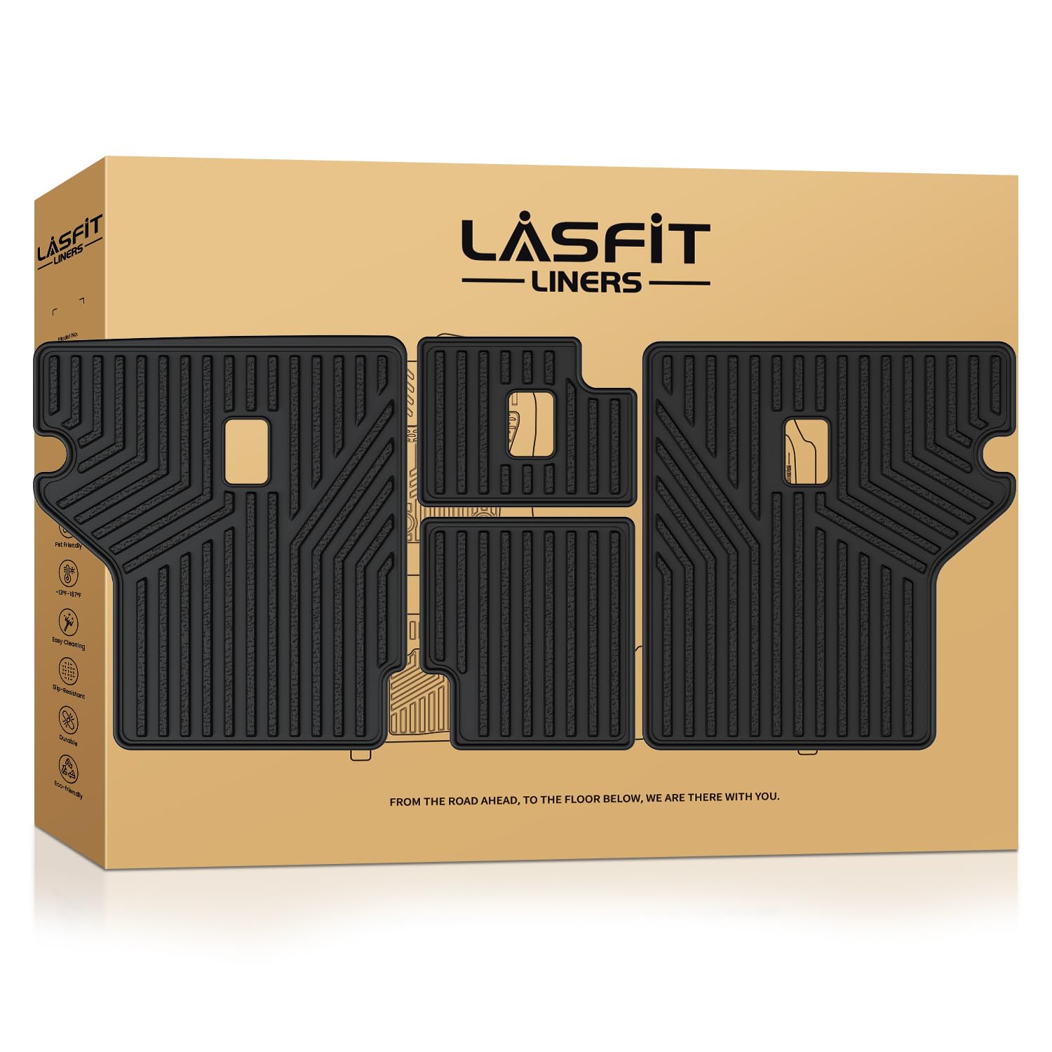 LASFIT Cargo Mat for Toyota 4Runner 2013-2024 (Only Fit 5-Seats)