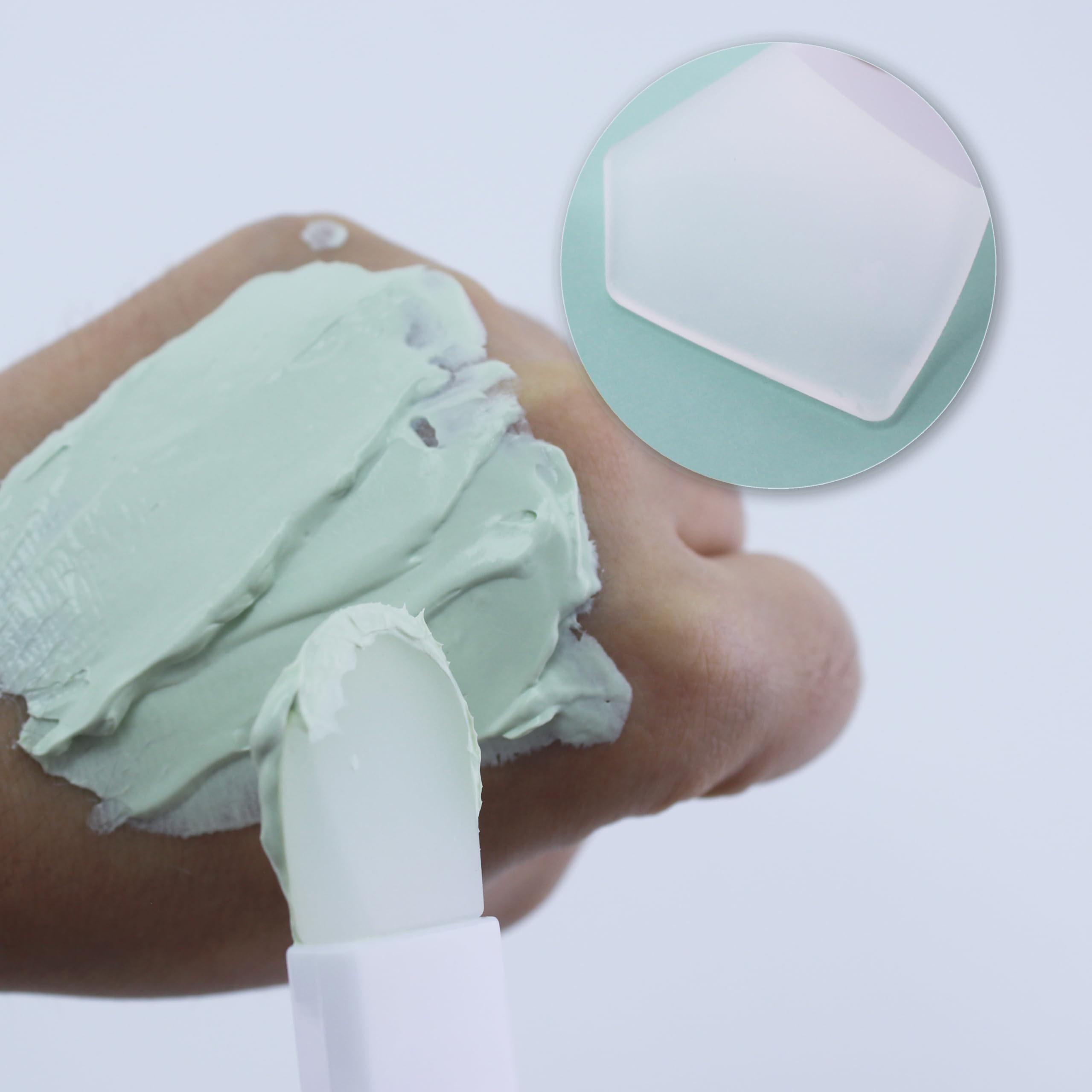 Lot de 4 pinceaux applicateurs de masque facial en silicone souple - Outils de beauté portables pour le visage, masques de boue, masques cosmétiques, masques à l'argile, masques pour les yeux, lotions