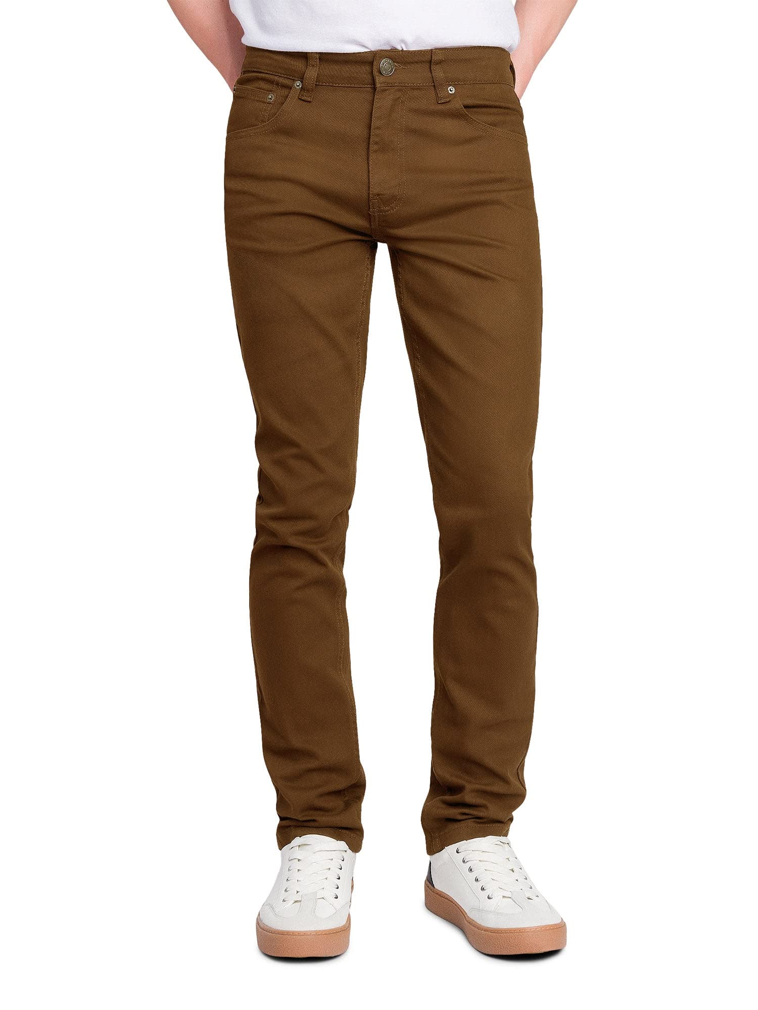 VICTORIOUSMen's Skinny Fit Color Stretch Jeans