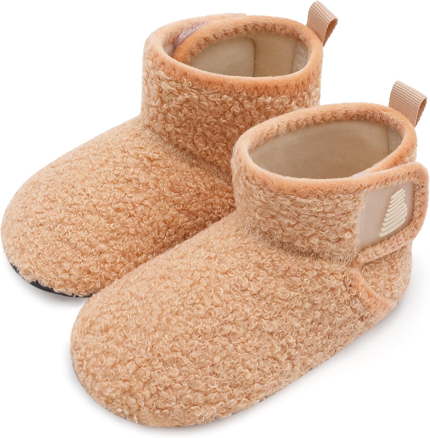 BARERUN Toddler Slippers Girls Boys House Shoes Baby Winter Booties Plush Cozy Kids House Slipper Warm Lightweight Infant Walking Shoes Socks - Image 7