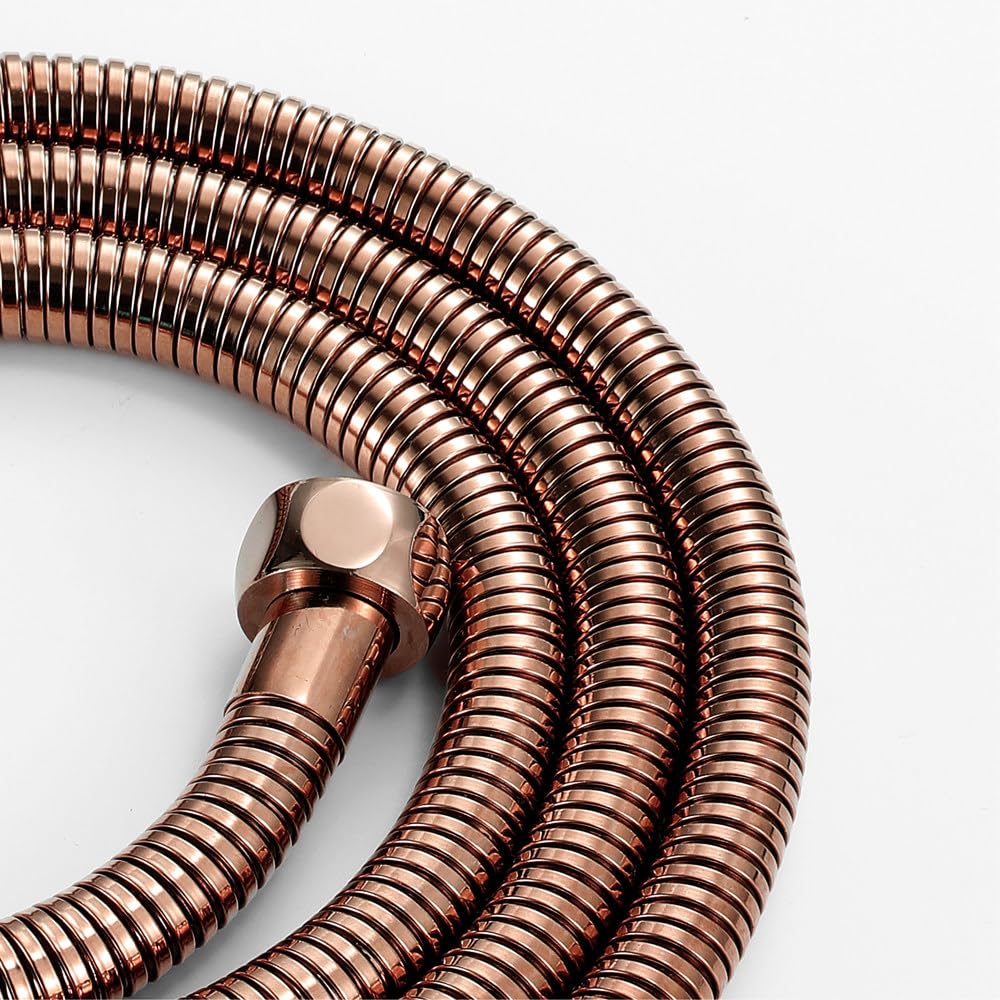 Manguera de ducha flexible de acero inoxidable de 1,5 m, antitorsión G1/2 pulgadas, tubo de ducha de repuesto con sellos y conector de ducha universal