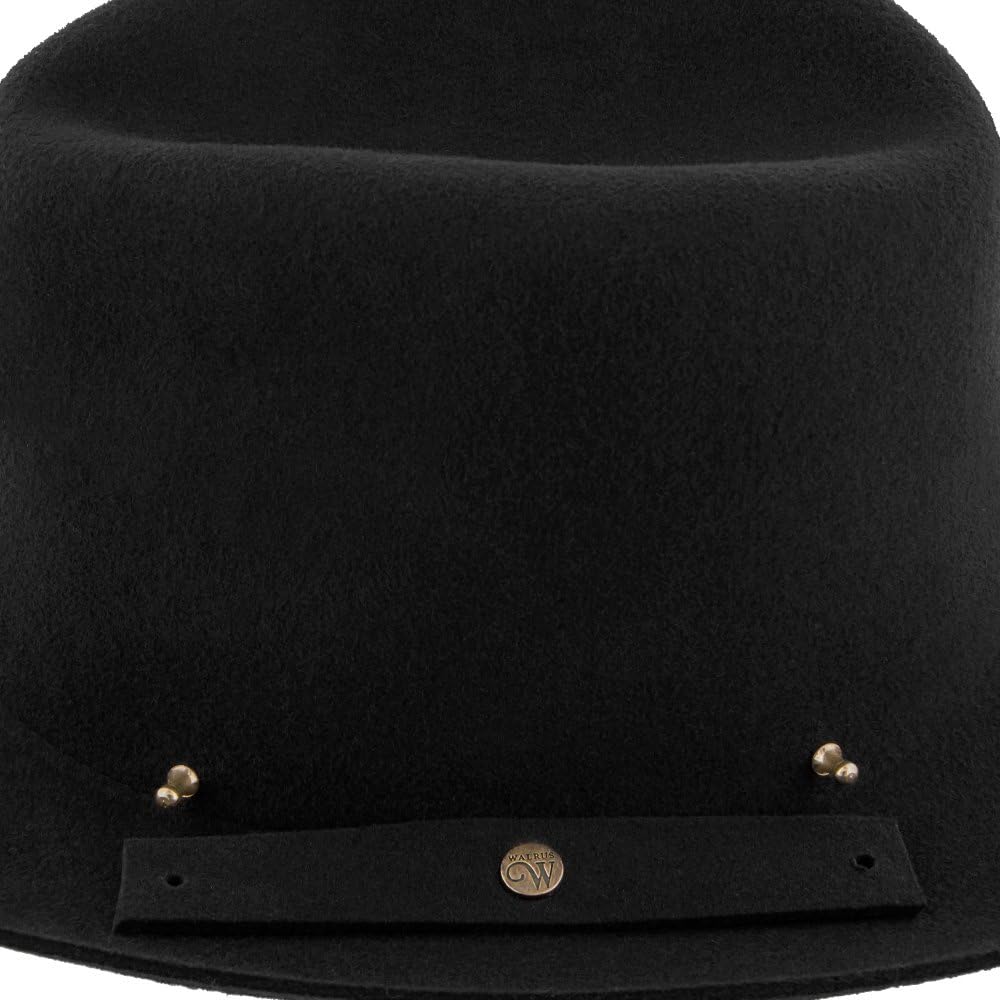 Journey Wool Felt Fedora Hat Crushable & Packable, 100% Australian Wool Felt, Travel Hat with Decorative Band & Walrus Pin
