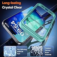 Vista 433 de TAURI Funda magnética 2 en 1 transparente para iPhone 14 Pro, compatible con Magsafe [no amarillenta] con protector de pantalla, protección de grado