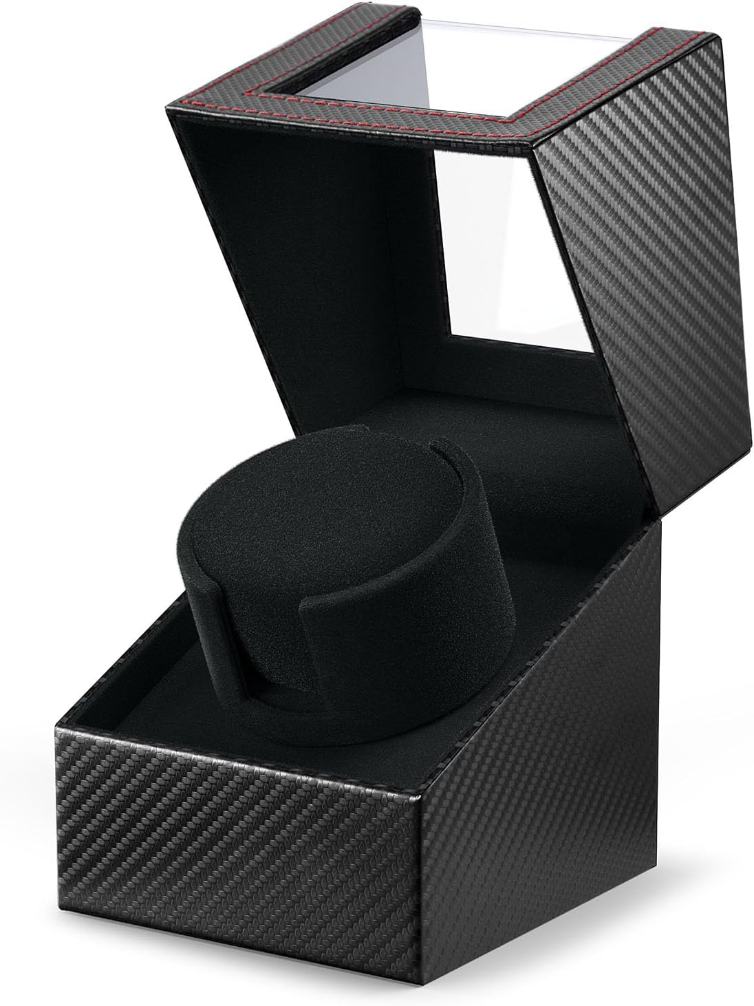 Automatic Watch Winder with Japanese Motor – Silent Adjustable Rotation, Premium PU Leather Exterior and Soft Flexible Watch Pillows, Gift for Him, Christmas Gift 2025