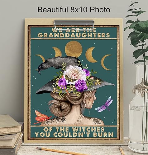 Miniatura 4 de Decoración de bruja  Somos las nietas de las brujas  Decoración de habitación hippie  Decoración de pared bohemia bohemia  Arte de pared gótico