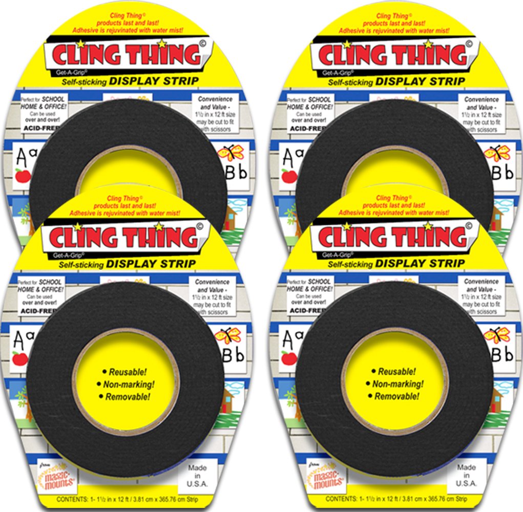 CLING THING GetAGrip Selfsticking DISPLAY STRIP Black