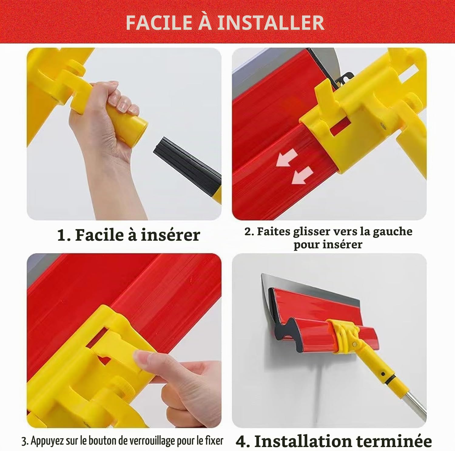 14 PCS Kit de Couteau à Enduire Professionnel, 25/40/60/80 cm Lames en Acier Inoxydable 0,35 et 0,5 mm, Perche Télescopique 1,28 m et Mallette pour Plaquiste, Kit de Lissage pour Cloisons Sèches