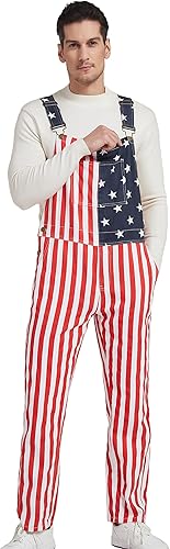 Miniatura 4 de OeyFnbmO Festival Overalls for Men Holiday Jumpsuit Bib Coveralls