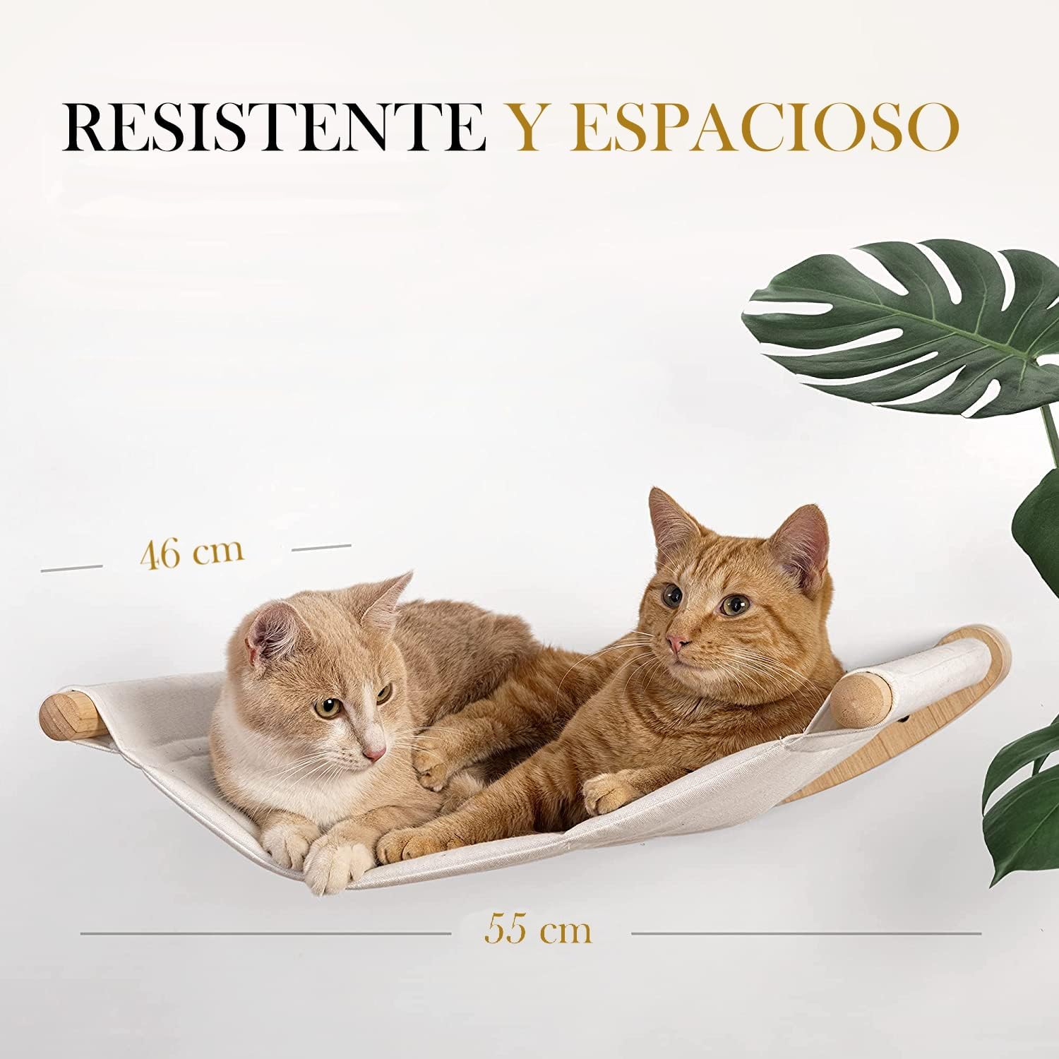 Hamaca Gato Cama Pared Colgante Regalo Gatuno Escalera Accesorios Gatos Escalera Madera Sisal Madera Natural Cuerda y algodón Pared Escalada