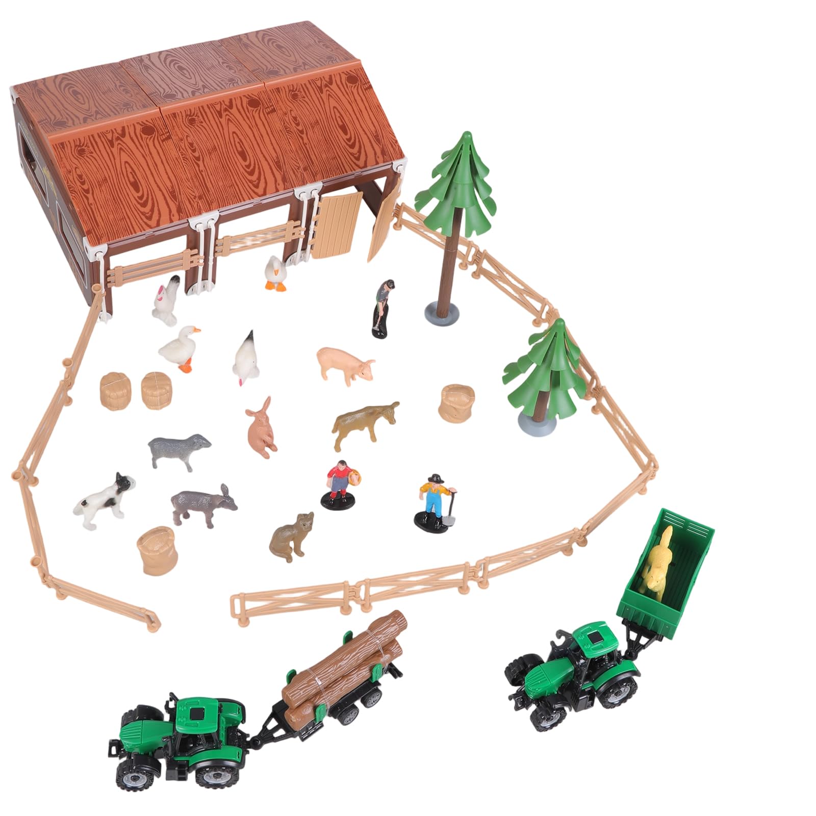 Generisch Bauernhof Tierfiguren, Bauernhof Figuren Spielset, 42-teiliges Spielset für Kleinkinder,, pädagogisches Lernspielzeug, Geburtstagsgeschenk, realistische Tierfiguren Spielzeug