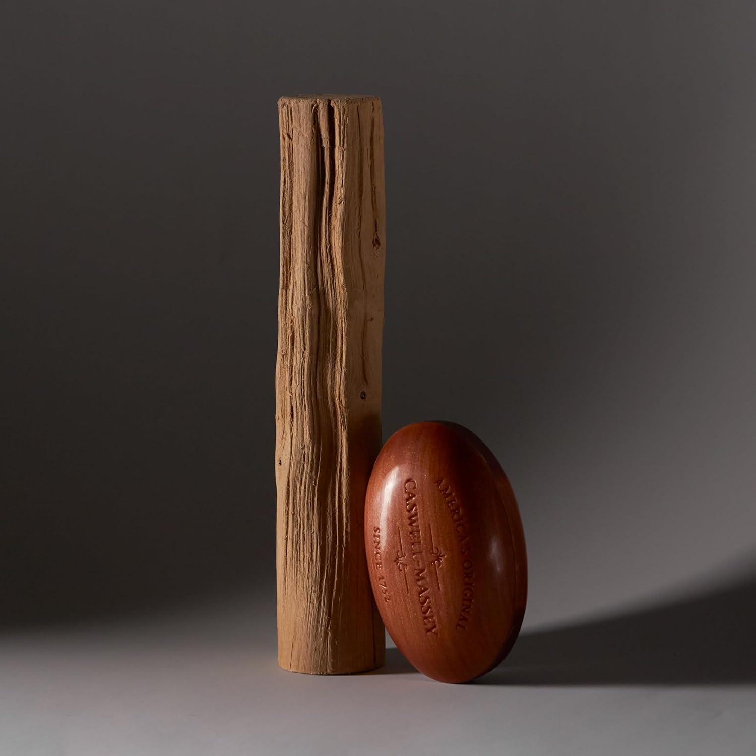 Caswell-Massey Woodgrain Sandalwood Natural Bar Soap Gift Set - Moisturizing Triple-Milled Body Soap for Men - Plant-Based with Essential Oils for Soft Skin, Cruelty-Free, USA Made, 12 Bars x 5.8 oz