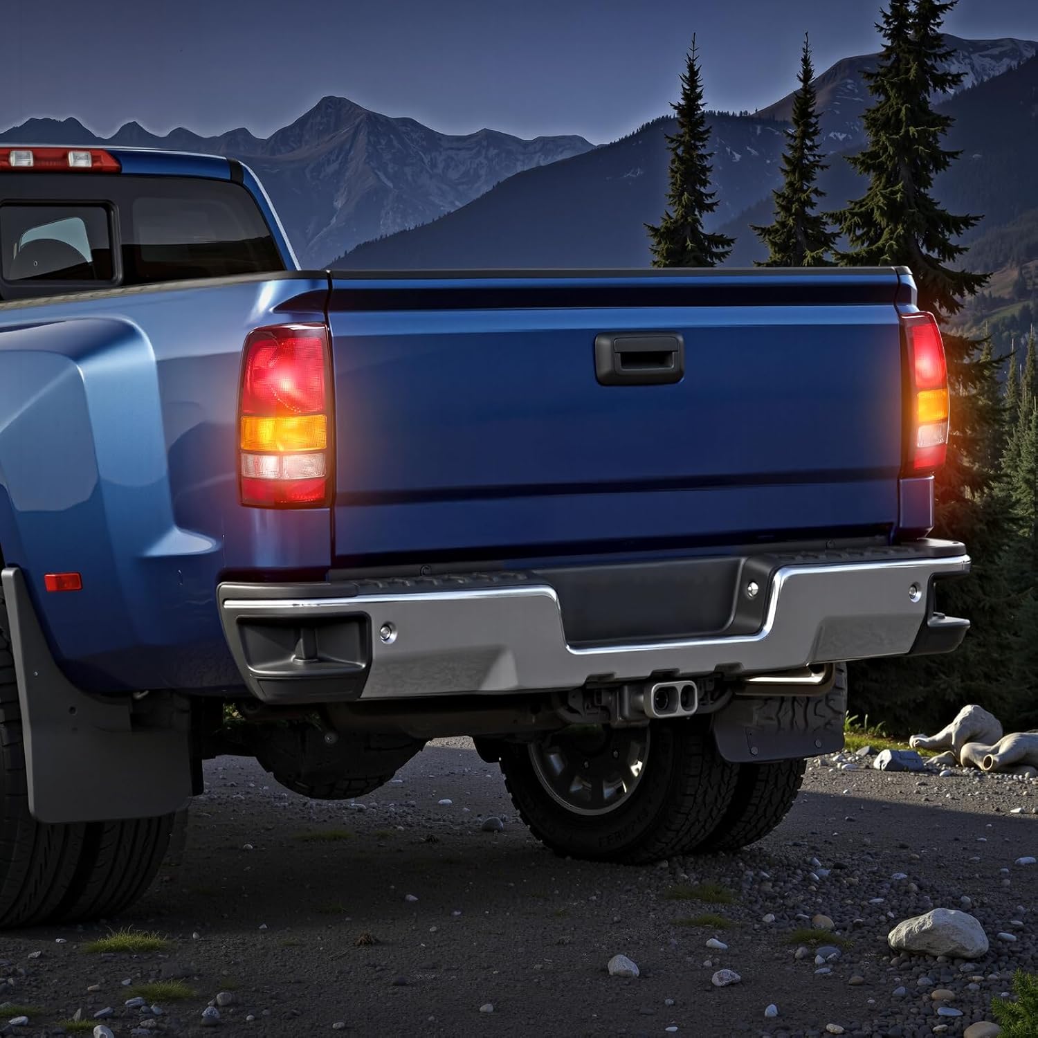 VEVOR Tail Light Assembly Compatible with 1999-2003 Chevy Silverado 1999-2006 GMC Sierra 1500 1500 HD 2500 2500 HD 3500, 2007 GMC Sierra Classic Driver & Passenger Side Taillights without Bulbs (2PCS)